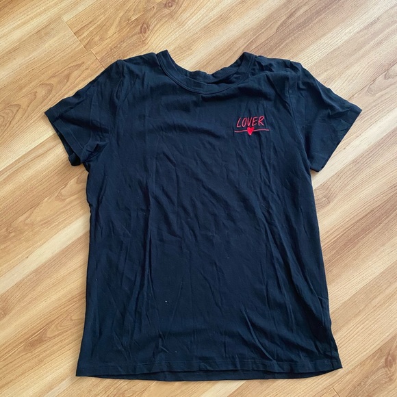 ARITZIA Sunday Best LOVER T-SHIRT BLACK large - Picture 5 of 6